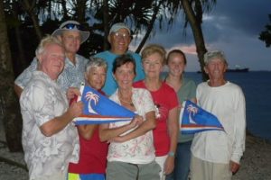 The 2018 Mieco Beach Yacht Club officers. Photo: Shelley of Blowin' Bubbles